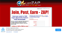 Desktop Screenshot of listzap.com
