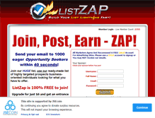 Tablet Screenshot of listzap.com